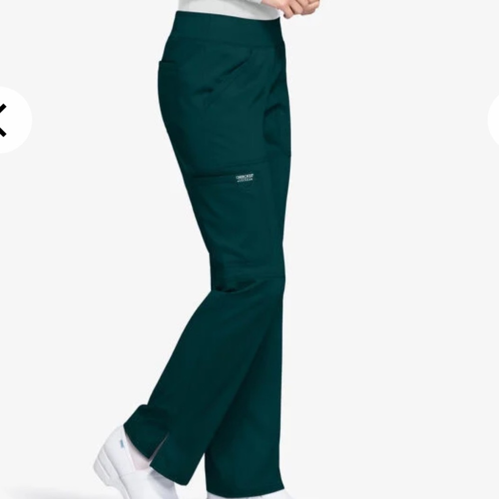 Cherokee Workwear Revolution Women's 4-Pocket STRETCH Pull-On Cargo Scrub Pants